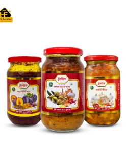 আচার কম্বো – জলপাই রসুন | Pickle Combo-Olive Garlic